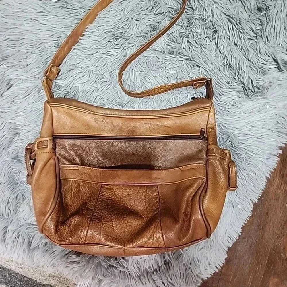 Mexican leather Hobo Bag. Large size - Picture 7 of 11